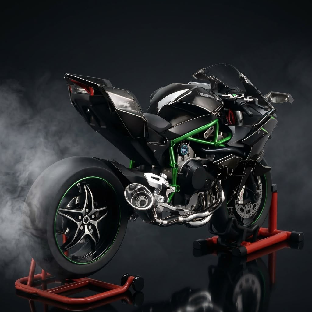 1:9 Superbike Model With Real Smoke Exhaust